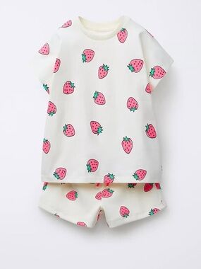Zara Strawberry Print Matching Set
